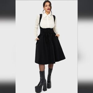 Killstar Black Midi Skirt